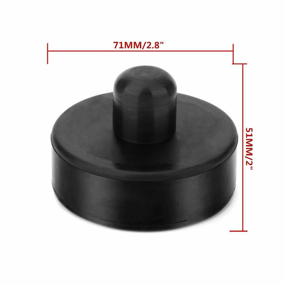 2X Rubber Jacking Jack Pad Adapter Hydraulic Ramp Pad Trolley Lifting Universal