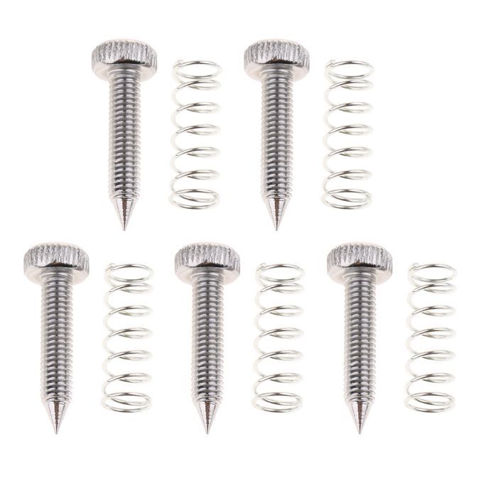 Set/5pcs Metal Drums Pedal Hammer Springs+Screws Silver For Drum