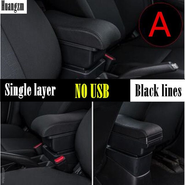 Car Armrest For Peugeot 206 206 207 Compact 2009- Arm