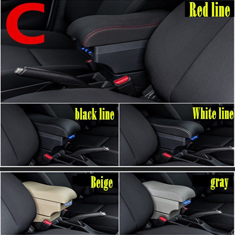 Car Armrest For Peugeot 206 206 207 Compact 2009- Arm