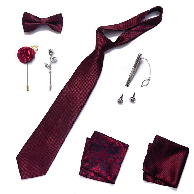 Men'S Tie Set 8-Piece Gift Box Set Ideal For Gifts LB247