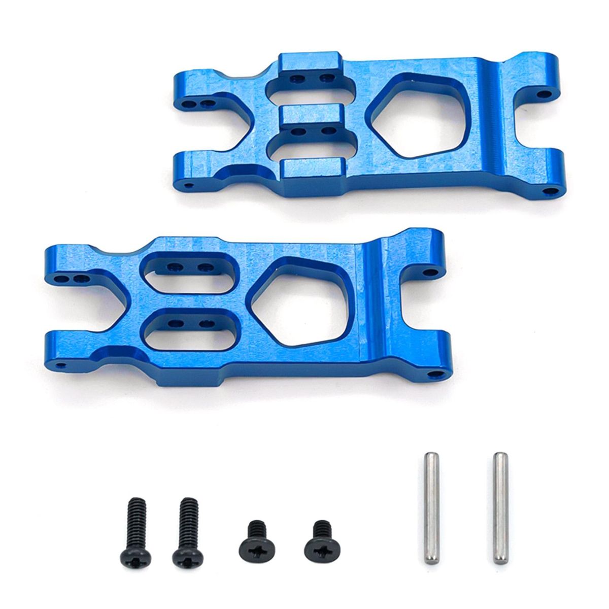 Aluminum Alloy Upgrade Parts Steering Cup C Hub Carrier Rear Axle Seat Swing Arm Shock Absorber Plate Sets Replacements for 1/18 HBX18859 18858 18857 18856 RC Car