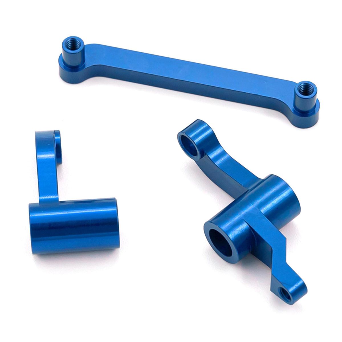Aluminum Alloy Upgrade Parts Steering Cup C Hub Carrier Rear Axle Seat Swing Arm Shock Absorber Plate Sets Replacements for 1/18 HBX18859 18858 18857 18856 RC Car