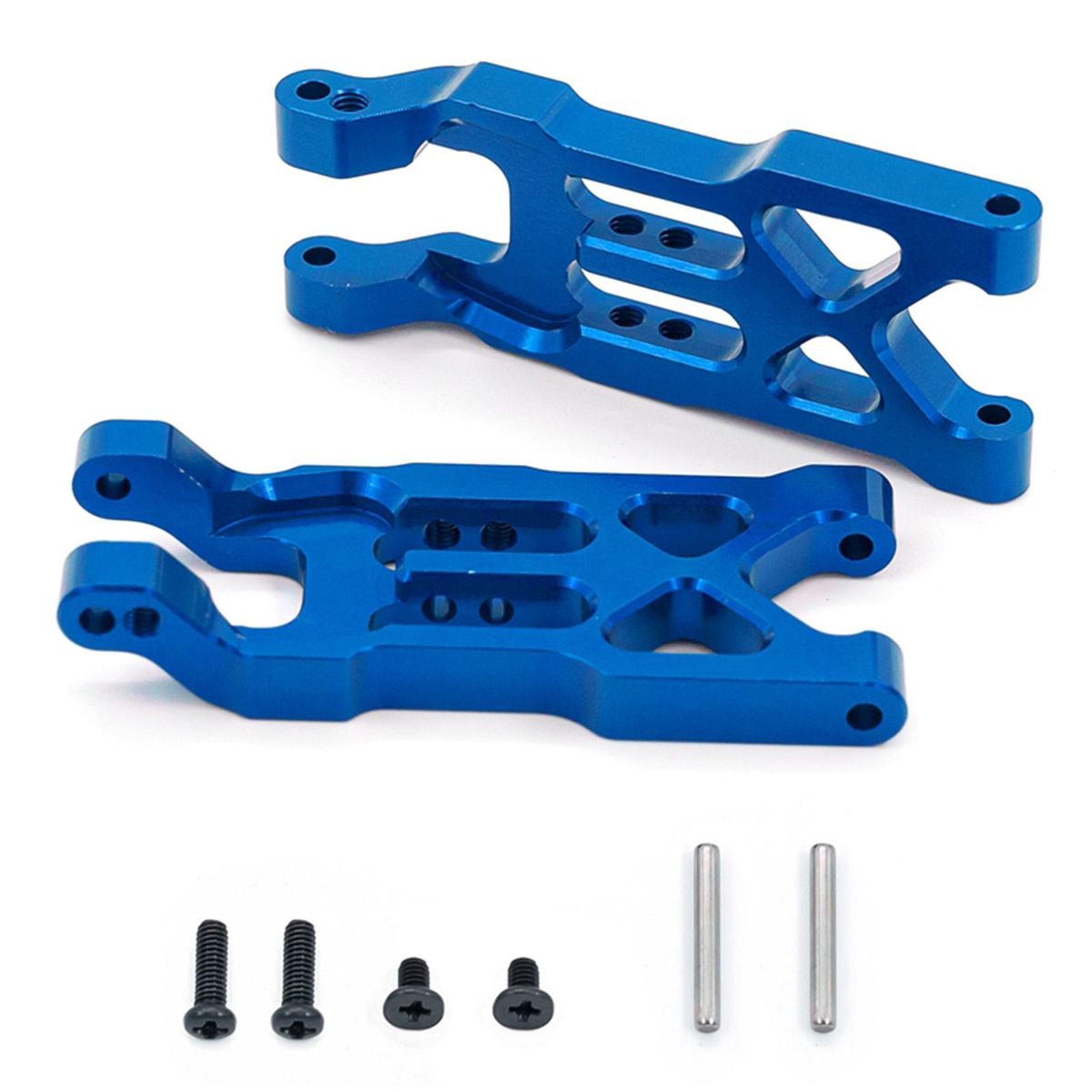 Aluminum Alloy Upgrade Parts Steering Cup C Hub Carrier Rear Axle Seat Swing Arm Shock Absorber Plate Sets Replacements for 1/18 HBX18859 18858 18857 18856 RC Car
