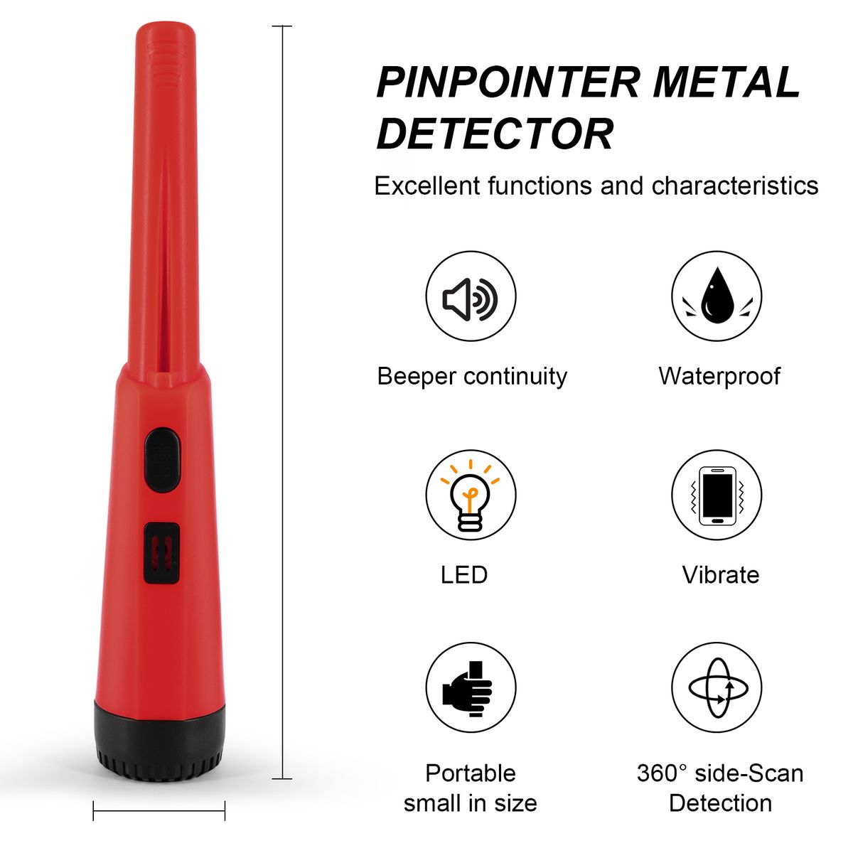 2022New Handheld Metal Pin Pointer GP-Pointers Rod Detector