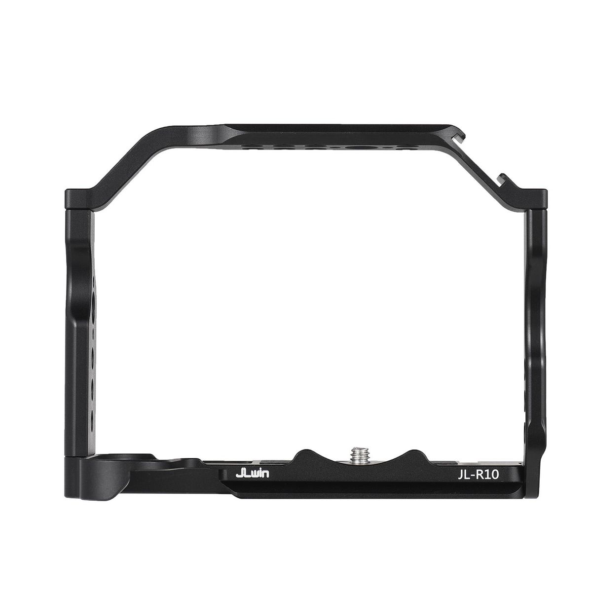 JLwin Protective Camera Cage Aluminum Alloy with Cold Shoe Mount Quick Release Plate Magnetic Wrench Slot Numerous 1/4in And 3/8in Threaded Holes Compatible with Canon EOS R10 Camera