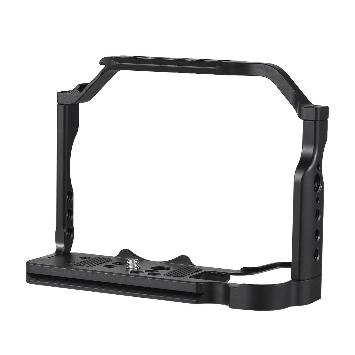 JLwin Protective Camera Cage Aluminum Alloy with Cold Shoe Mount Quick Release Plate Magnetic Wrench Slot Numerous 1/4in And 3/8in Threaded Holes Compatible with Canon EOS R10 Camera