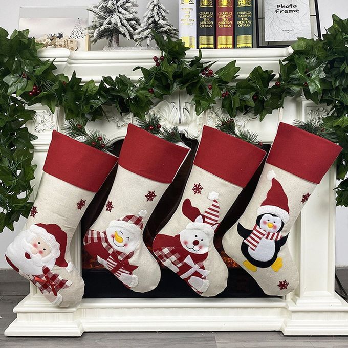 Hristmas Tree Hanging Gift So K  Hristmas De Oration Sto King So K Gift Bag-multi Olor-penguin