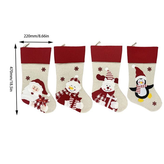 Hristmas Tree Hanging Gift So K  Hristmas De Oration Sto King So K Gift Bag-multi Olor-penguin