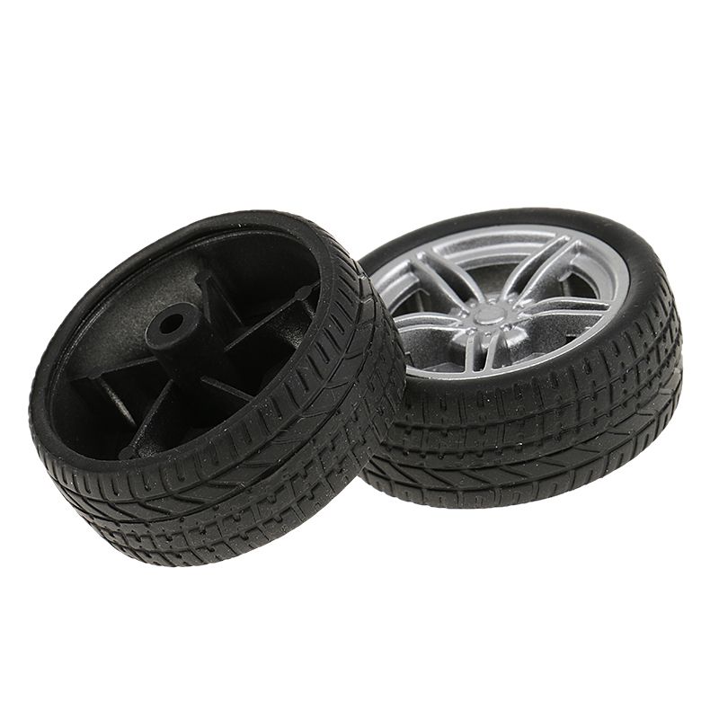 4pcs Simulation Rubber Wheel Tire Wheel Toy Model DIY RC Spare Parts