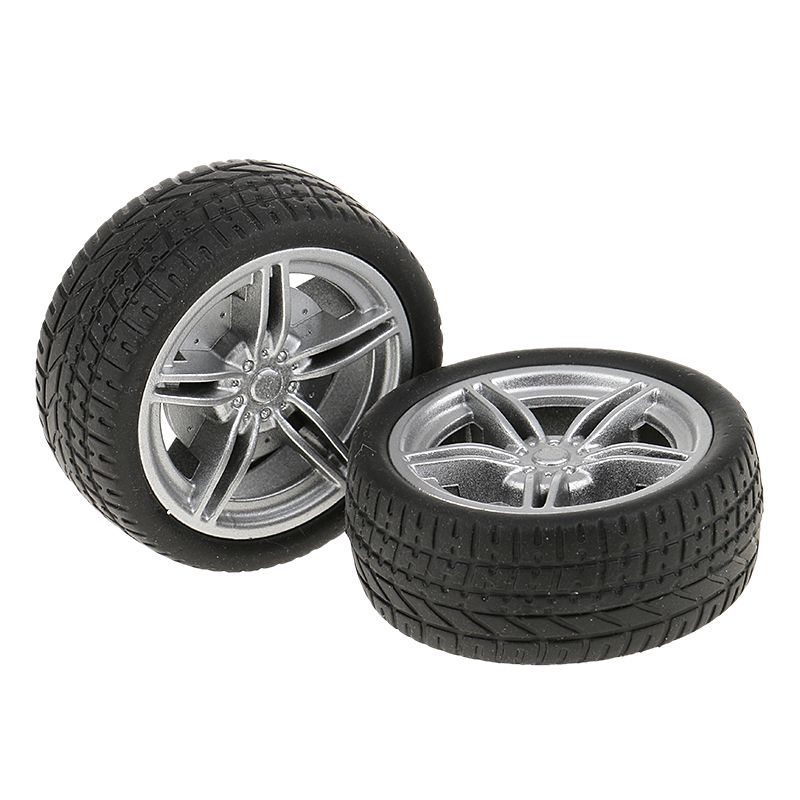 4pcs Simulation Rubber Wheel Tire Wheel Toy Model DIY RC Spare Parts