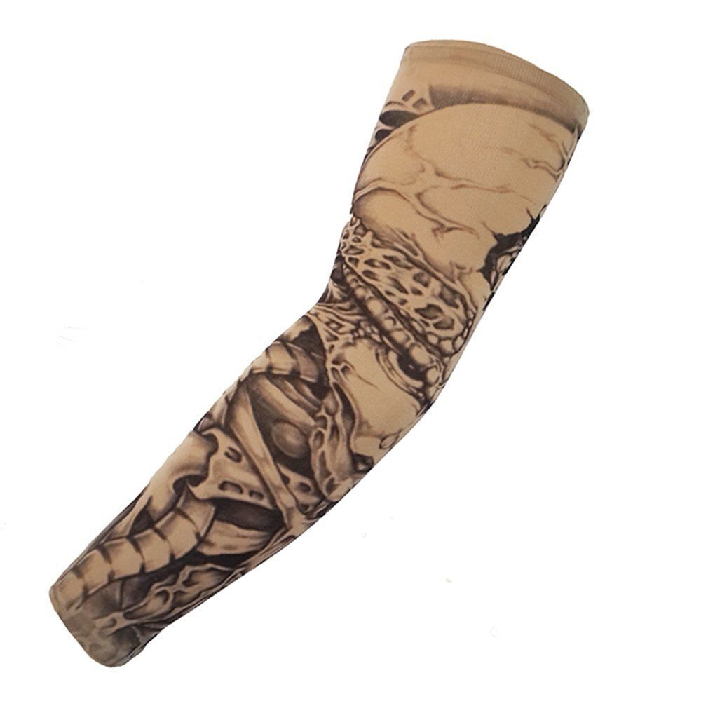 Qinju Mens Temporary Tattoo Sleeves  Body Art Fake Slip On
