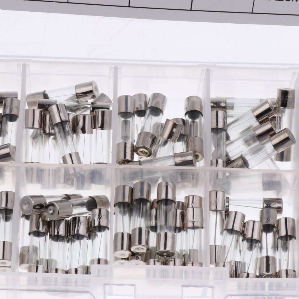 100PCS 02A 05A 1A 2A 3A 5A 6A 8A 10A 15A AGU Glass Nickel Plated