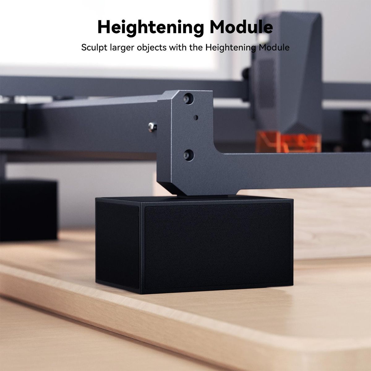 WAINLUX Universal Riser Heighten Pad for All Desktop Laser Engraver Lightweight Durable Raiser with 6/8/12mm Different Heighness Compatible with Ortur Atomstack Sculpfun Totem NEJE XTOOL