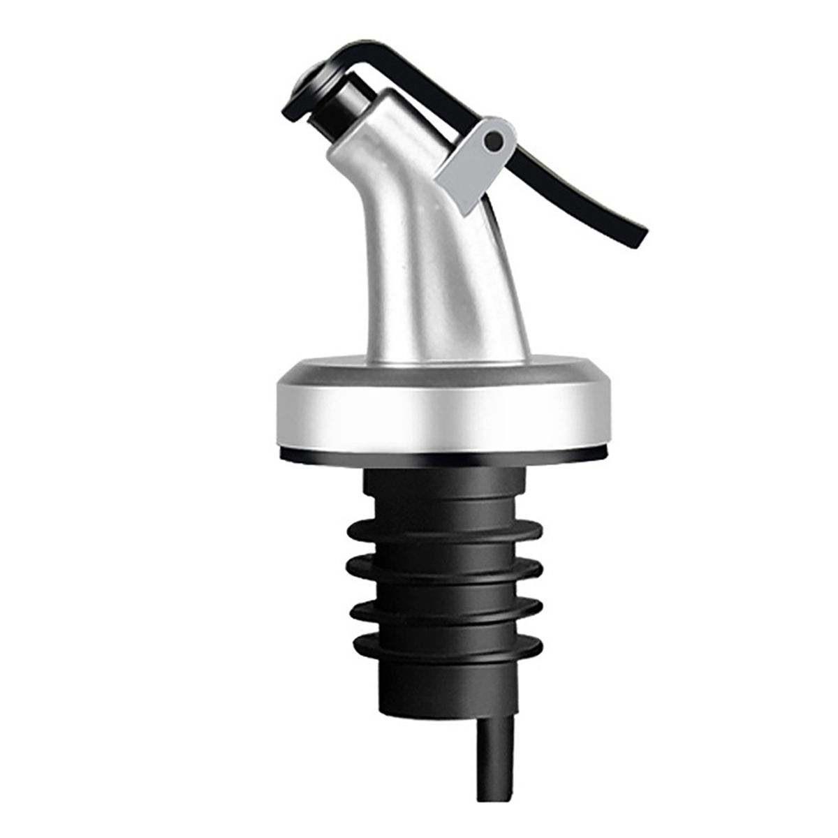 Oil Bottle Pourer Durable Leak-proof Flip Top Olive-Silver