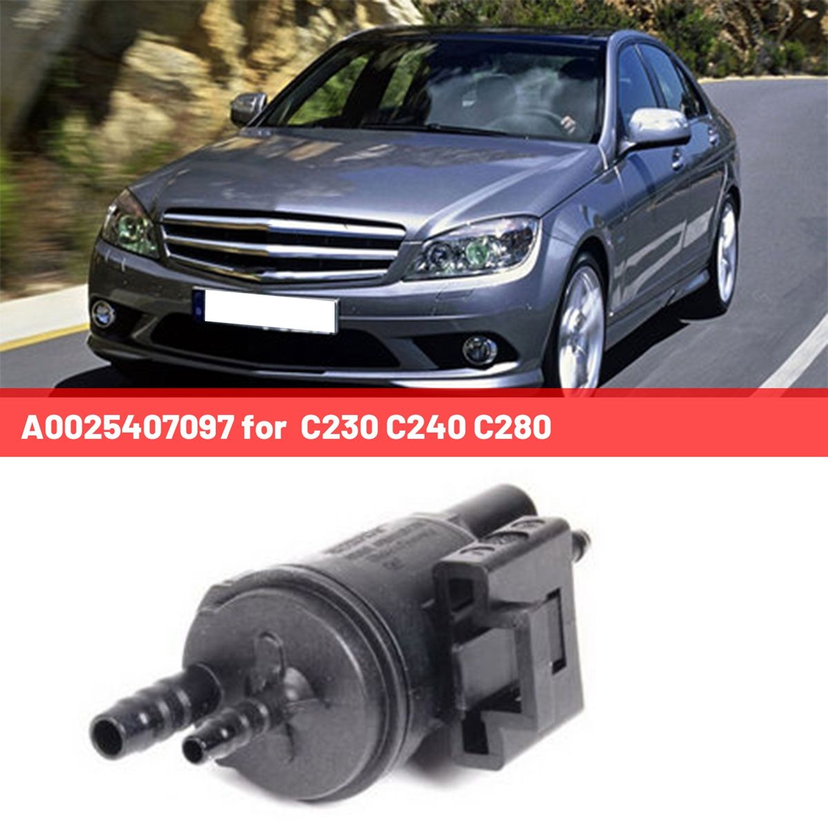 A0025407097 Air Changeover Valve Solenoid Valve Automobile for - C230 C240 C280