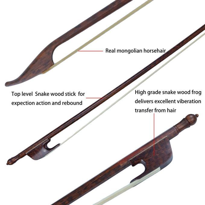 Cello Bow Snakewood Musical Instrument Accessories For 4/4 Violin