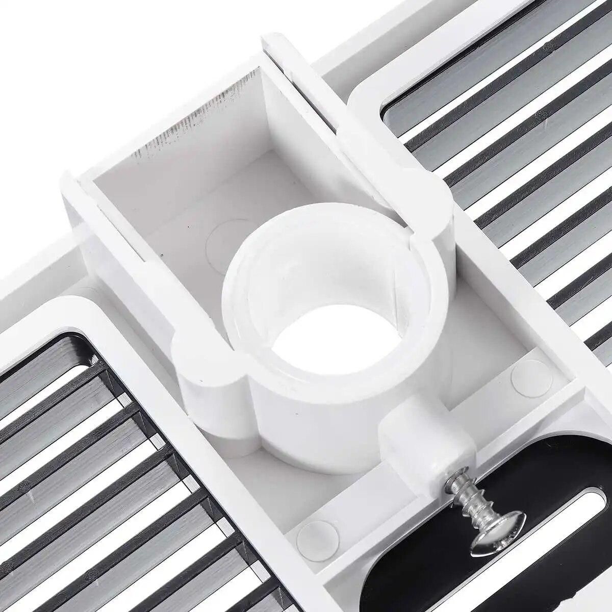 Stainless Steel Rectangle Bathroom Organizer Shower Shelves Storage Rack Holder Shampoo Tray Bathroom  Single Tier  Head Holder