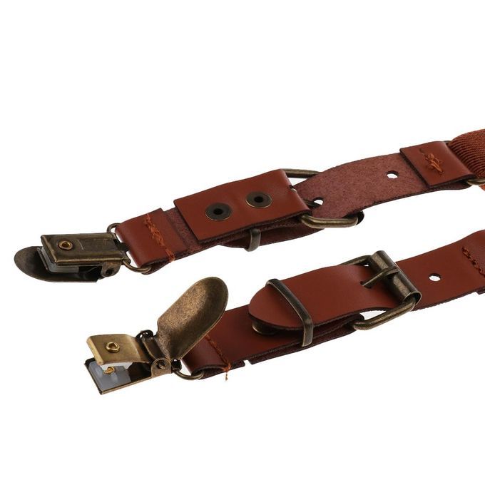 Baby Boys Adjustable Elastic Suspenders Brown