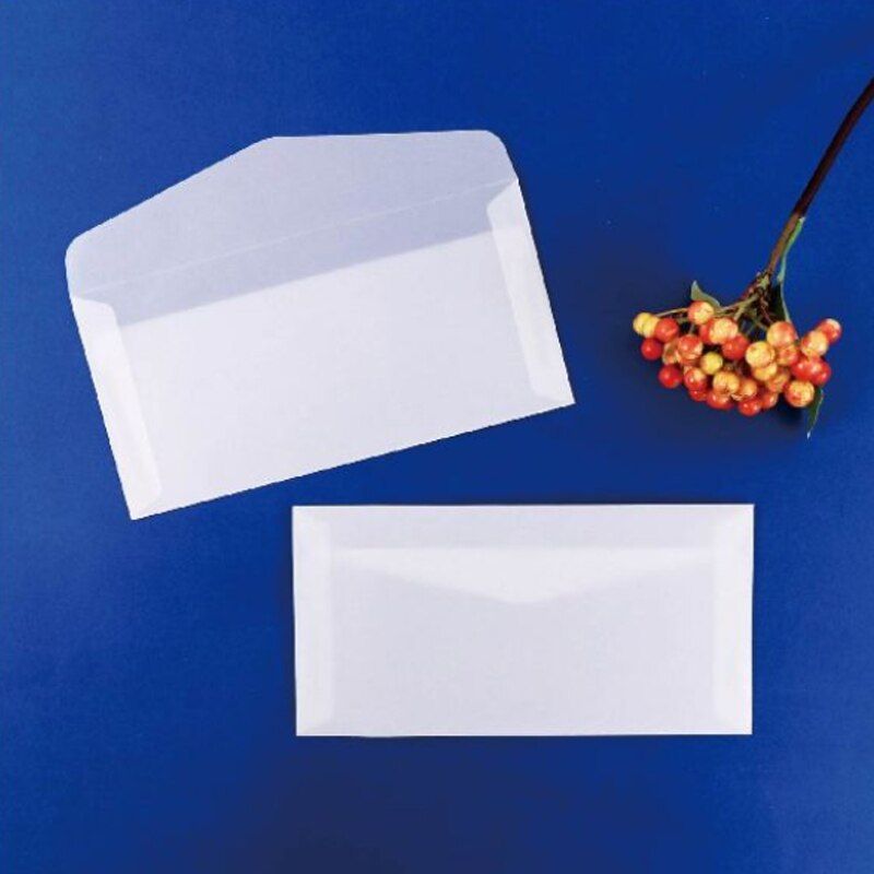 10pcs Blank Translucent Envelope Sulfuric Acid Paper