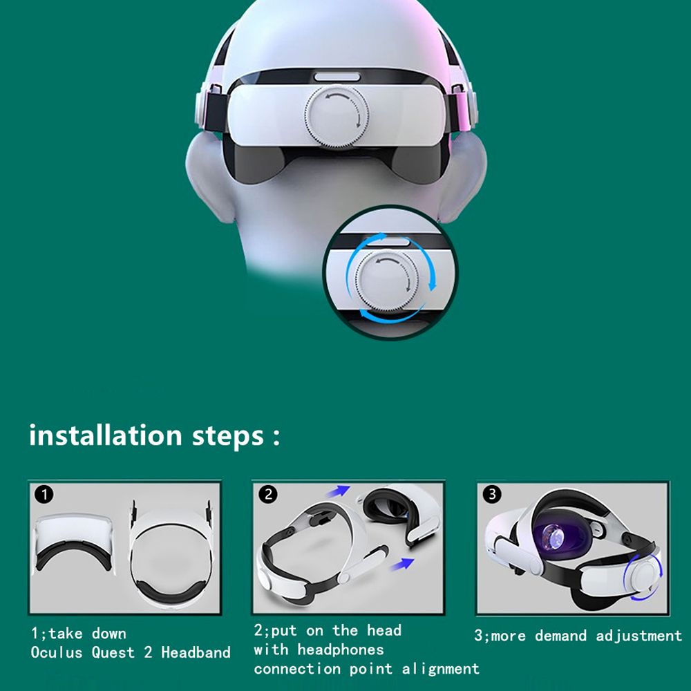 Suitable For Oculus Quest2 VR Glasses  Comfortable Head Wear