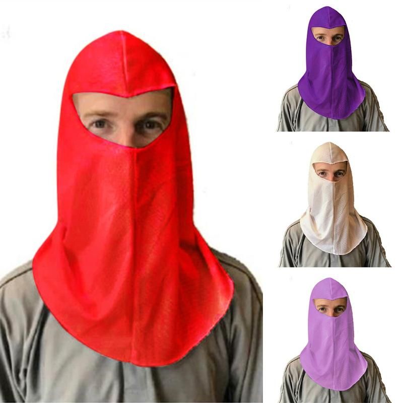 Unisex Solid Color Full Cover Face Veil Muslim Hijab-White