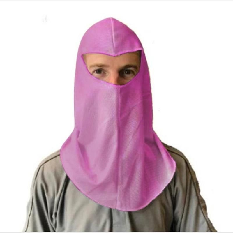 Unisex Solid Color Full Cover Face Veil Muslim Hijab-White