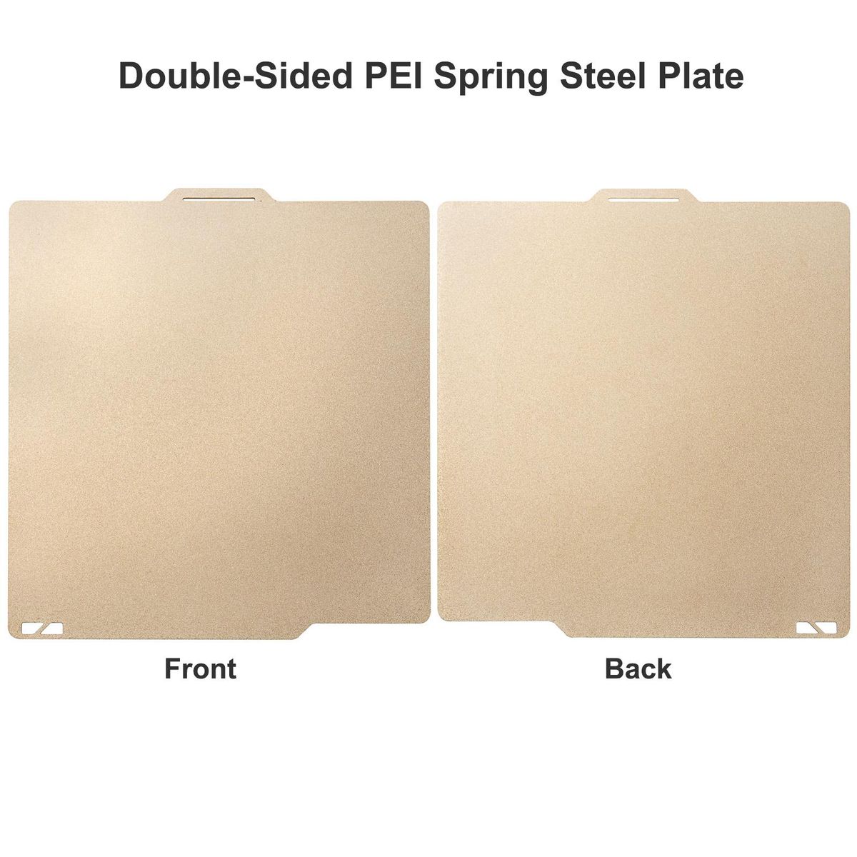 Double-Sided PEI Spring Steel Plate 257x257mm with Textured Finish Flatness Ultra-high Adhesion Conpatible with FDM 3D Printer Bambu Lab X1/P1P Suitable for PLA/ABS/TPU/TETG/Nylon Filament