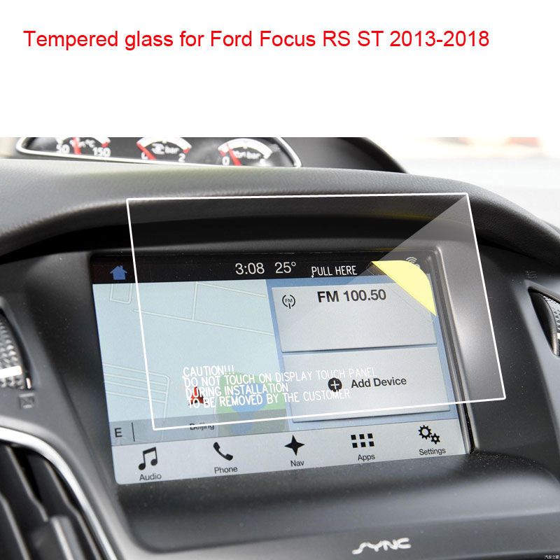 8 Inch CPS Screen Protector Tempered Glfor Ford Focus RS ST SYNC2 SYNC3 2013-2018