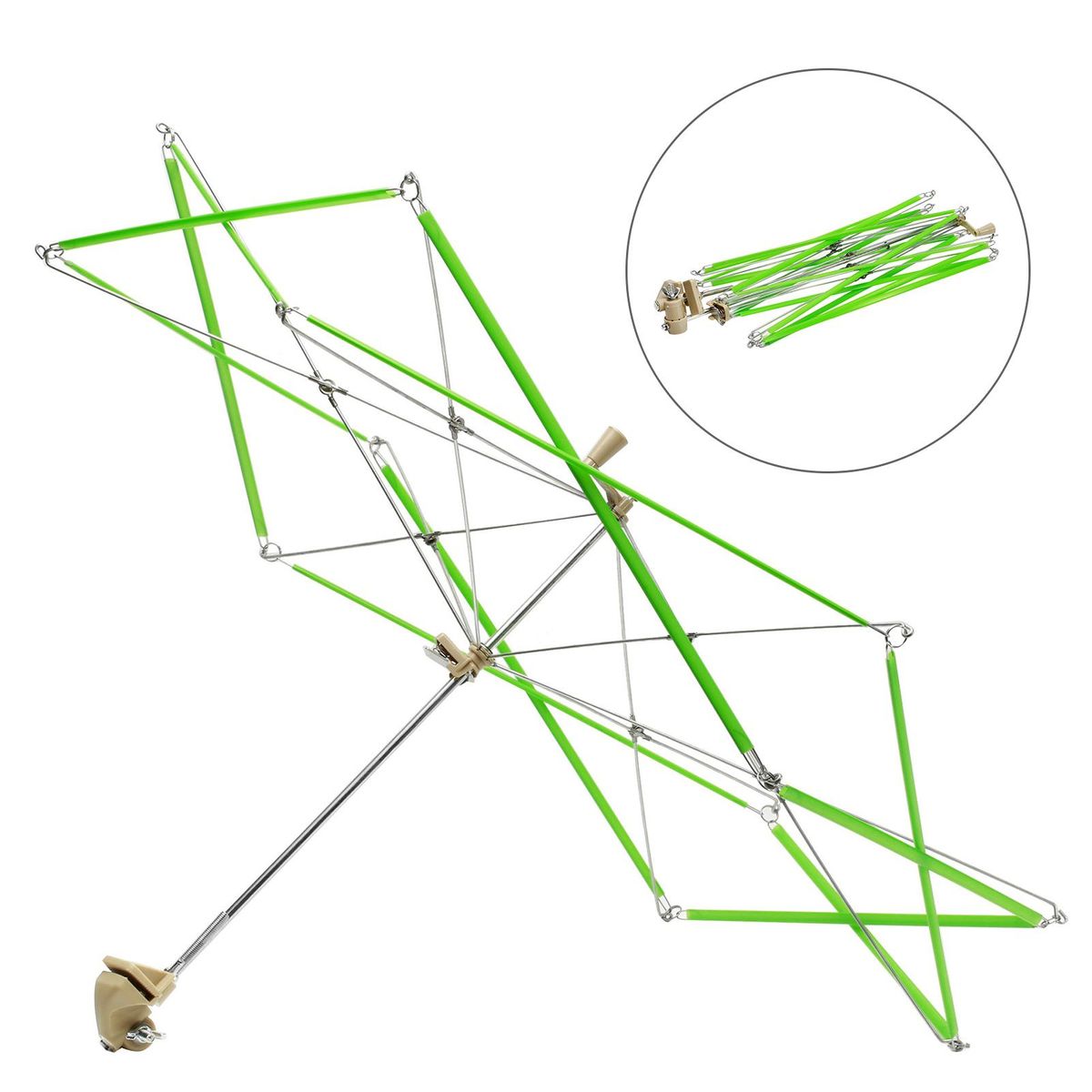 Umbrella Swift Yarn Winder Umbrella Swift String Ball Winder Hand-operated Manual Wool Winder Holder for Wool Fiber Clothing Crafting Home Office Art Use