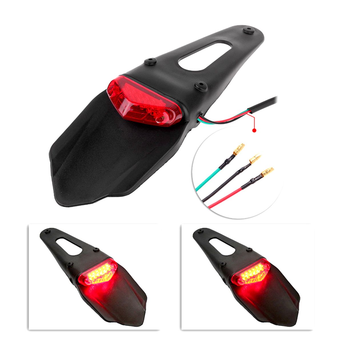 Motorcycle Brake Tail Light, Universal Motorcycle Fender
