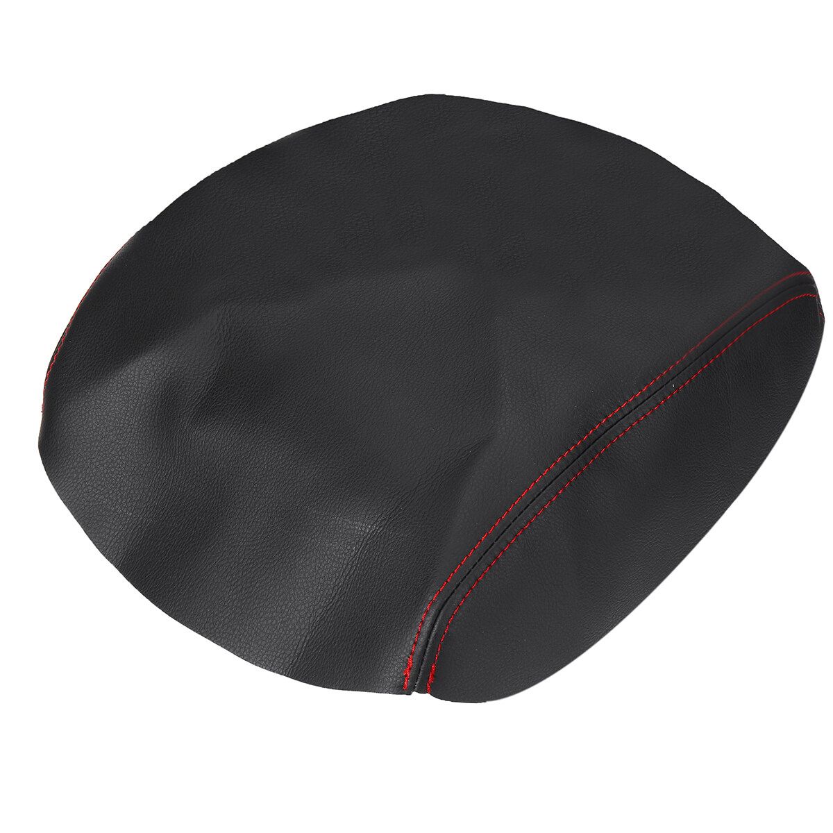 Car Console Lid Armrest Cover Microfiber Leather For Honda Pilot 2009-2015 BlackRed