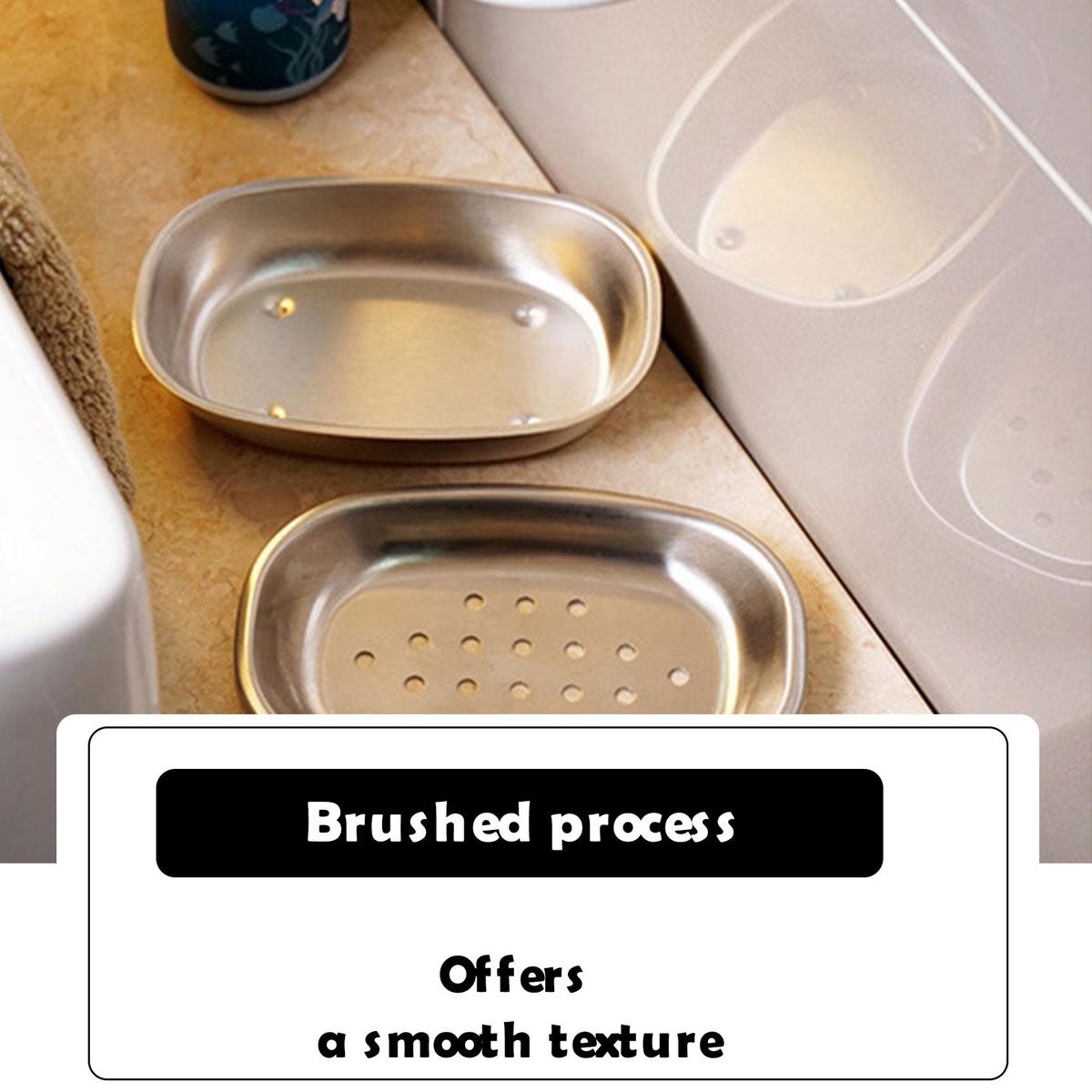 2PCs Double Layer Soap Drainer Bar Soap Holder Dish Double Layer Soap Holder Portable Soap Saver Sponge Holder for Bathroom Shower Countertop