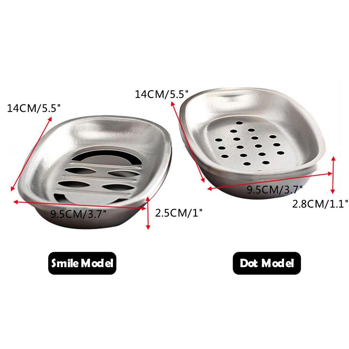 2PCs Double Layer Soap Drainer Bar Soap Holder Dish Double Layer Soap Holder Portable Soap Saver Sponge Holder for Bathroom Shower Countertop