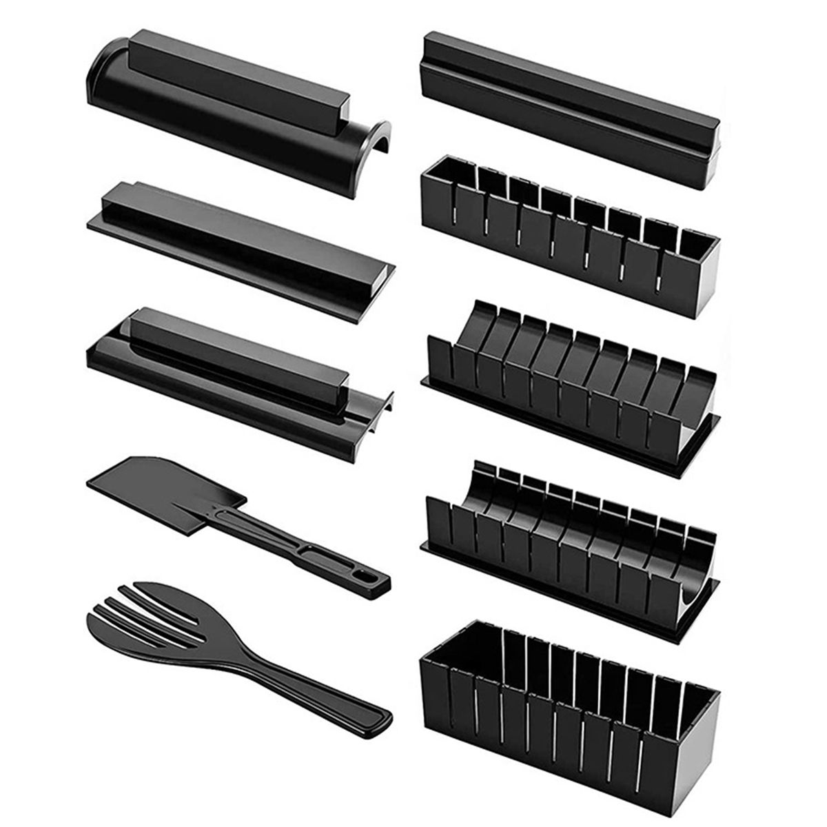 10 PCS Sushi Making Kit All In One Sushi Set Rice Roll Maker
