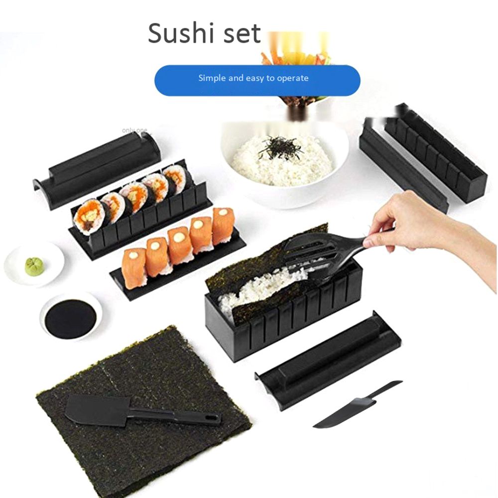 10 PCS Sushi Making Kit All In One Sushi Set Rice Roll Maker