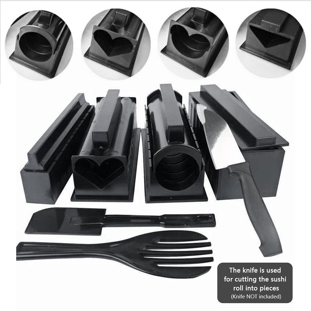 10 PCS Sushi Making Kit All In One Sushi Set Rice Roll Maker