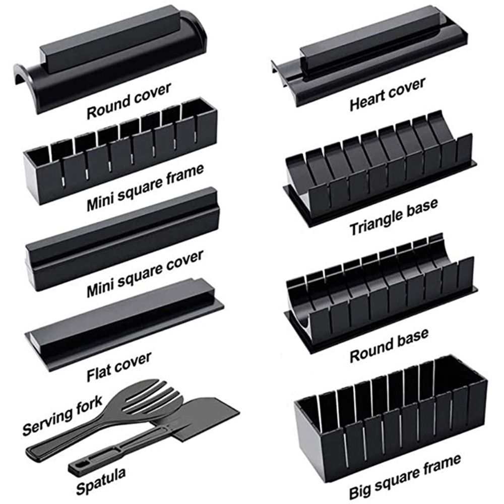 10 PCS Sushi Making Kit All In One Sushi Set Rice Roll Maker
