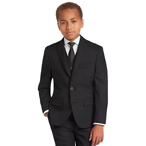 Smart Boy's Suit - Black (3 Piece)