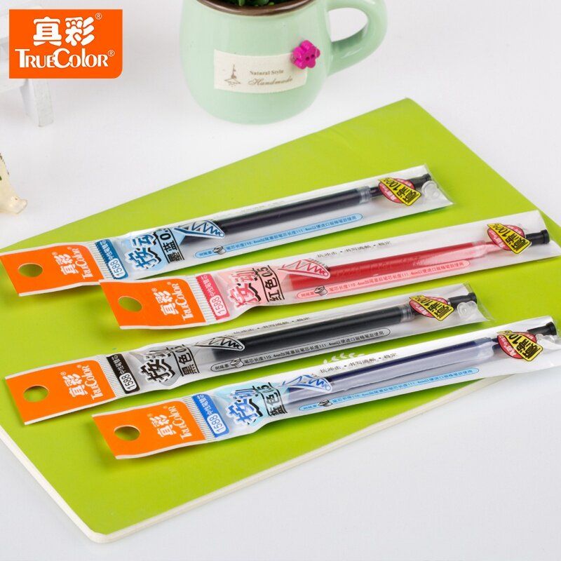 21PCS Tube A Pack Press Neutral Ink Pen Refill Good Quality Refill Black Refill Office Stationery Supplies 21PCS Black Refill