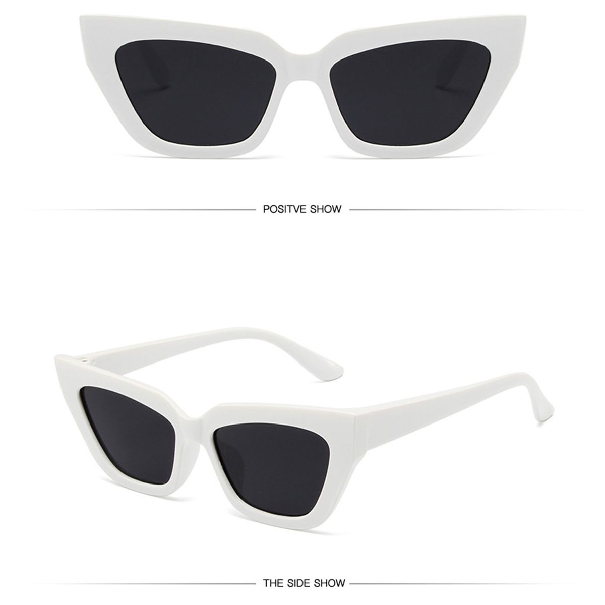 Polarized Vintage Sunglass Hip-Hop Small Cat Eye Retro Style Shades Outdoor Eyewear For Men