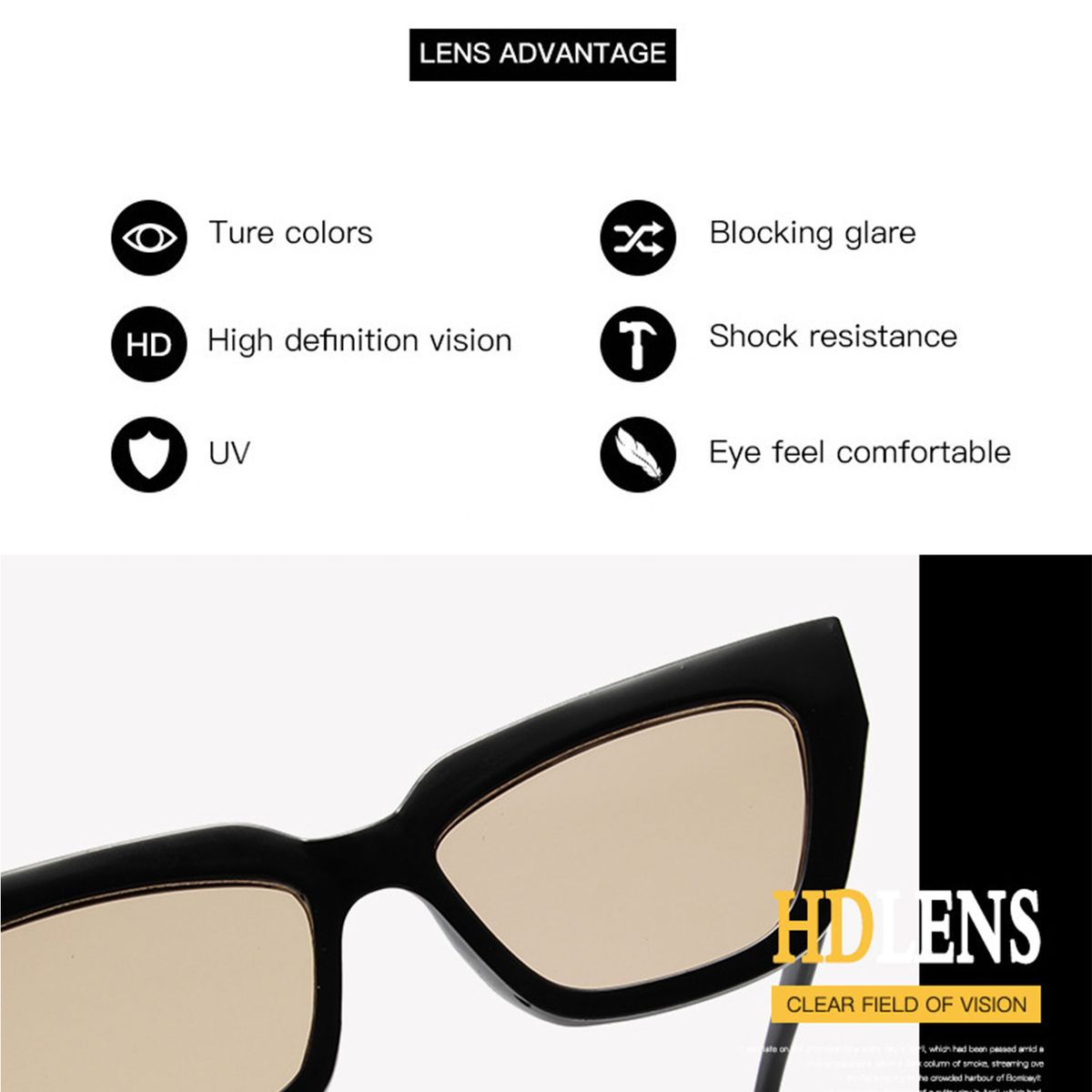 Polarized Vintage Sunglass Hip-Hop Small Cat Eye Retro Style Shades Outdoor Eyewear For Men
