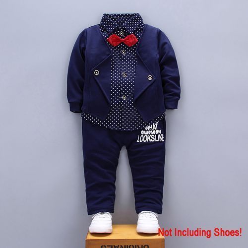 Kid Boy Children's Clothing Suit 2-piece Shirt Pants Set