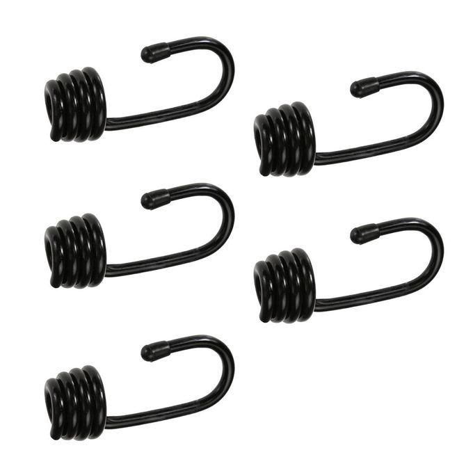 5pcs Bungee Hooks Plastic-coated Metal For 6mm, 8mm, 10mm Bungee Shock