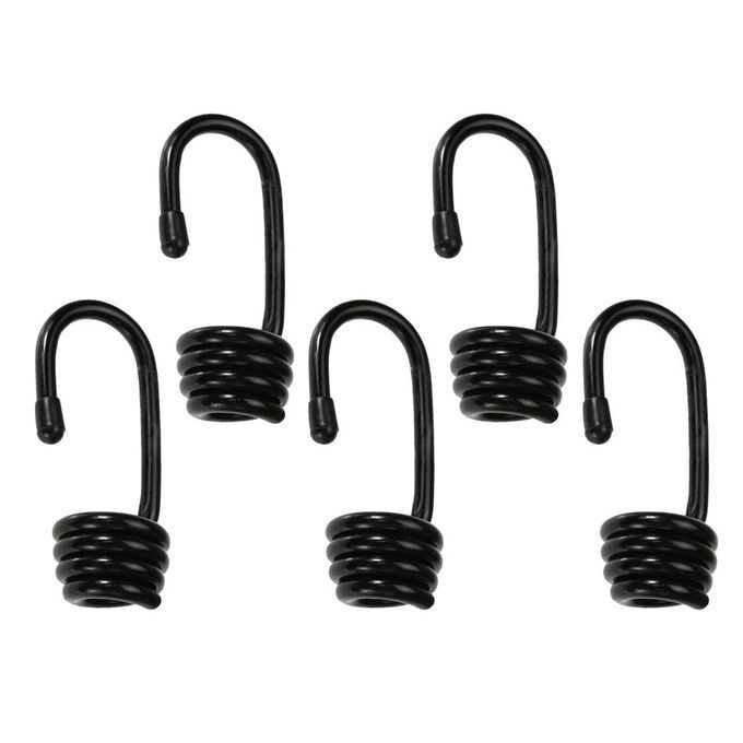 5pcs Bungee Hooks Plastic-coated Metal For 6mm, 8mm, 10mm Bungee Shock