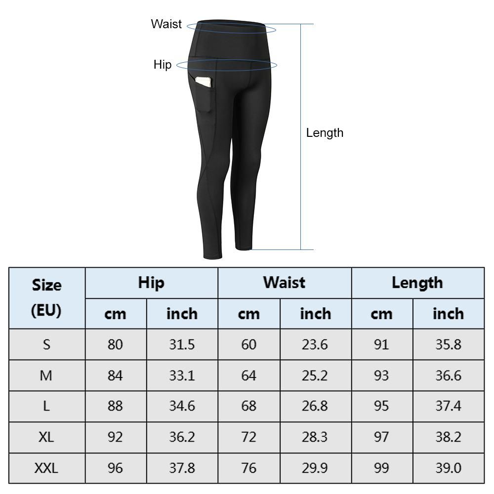 2pcs Women Yoga Pants with Pockets Quick Dry High Waist Workout Leggings Running Pants