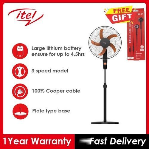 16” Rechargeable  Standing Fan +free Gift