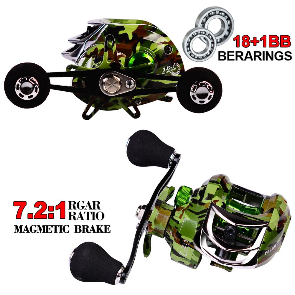 Baitcasting Reel 10kg Max Drag 18 1 Bbs 7.2/1 Salt