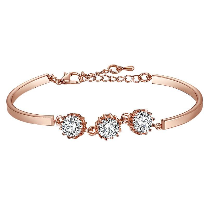 Lady Adjustable Bracelet Pendant Crystals Jewelry