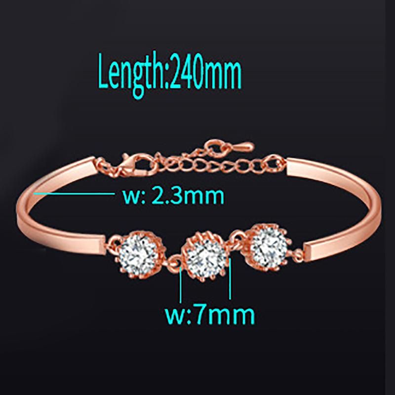 Lady Adjustable Bracelet Pendant Crystals Jewelry